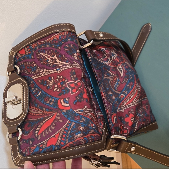 Chaps jeweltone paisley crossbody purse - Picture 6 of 10